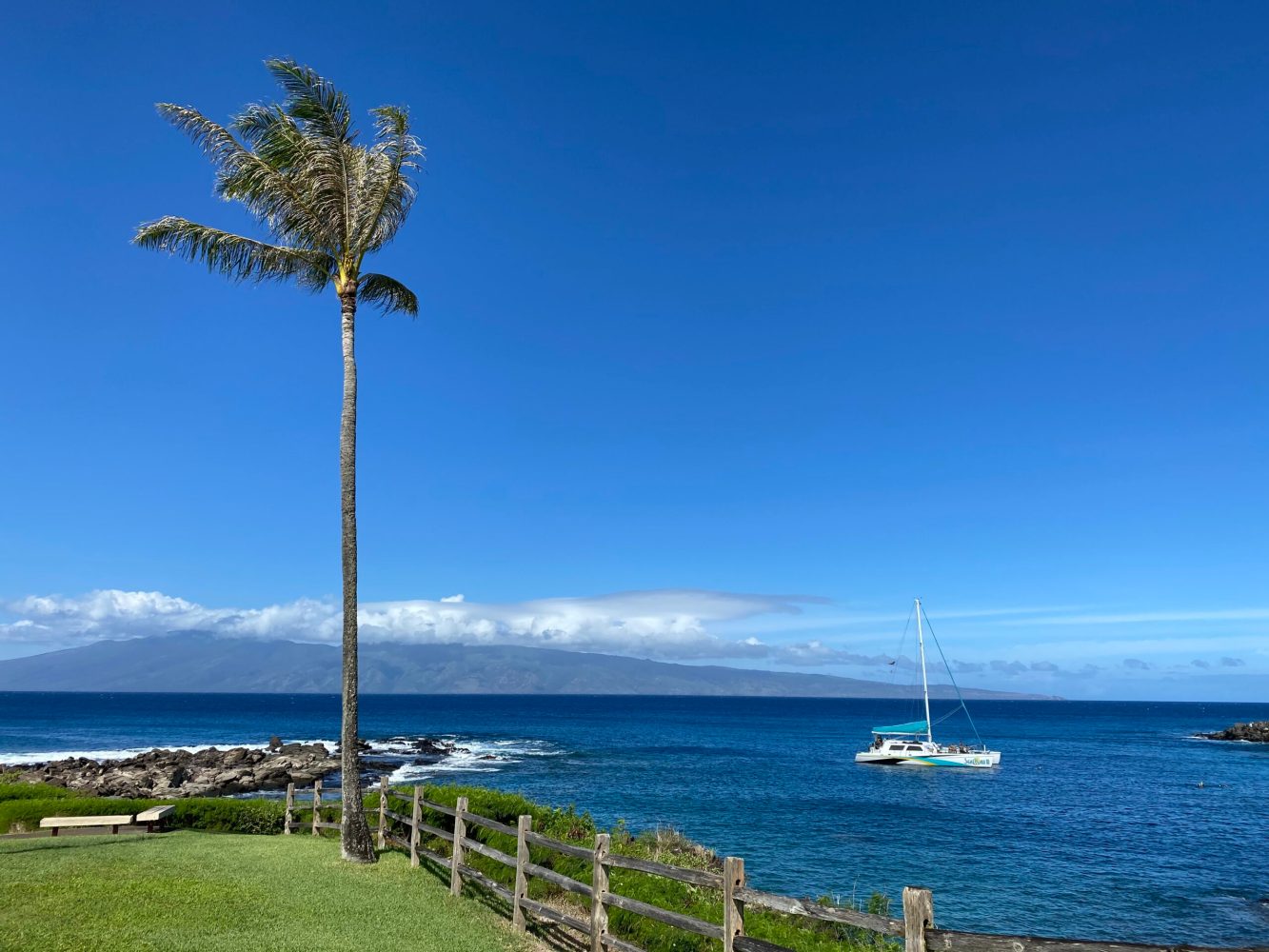 a large body of water next to the ocean