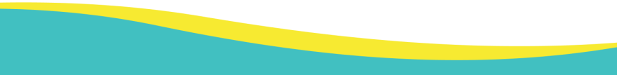 Wavy turquoise and yellow pattern as a banner.