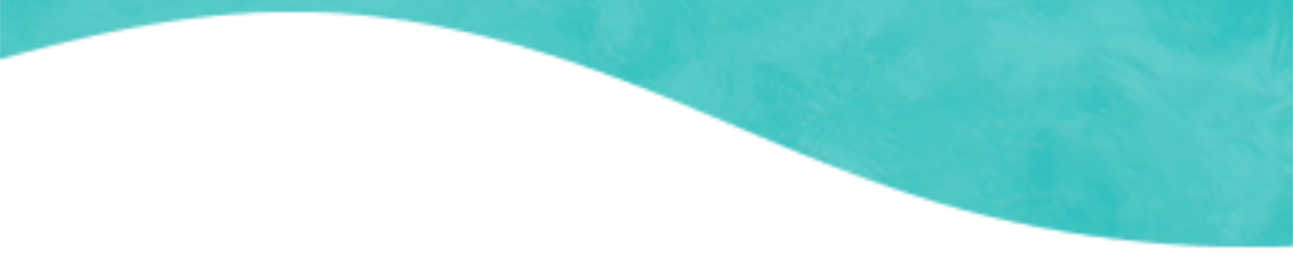 Turquoise wave pattern above a white background.