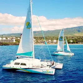 a small boat in a large body of water