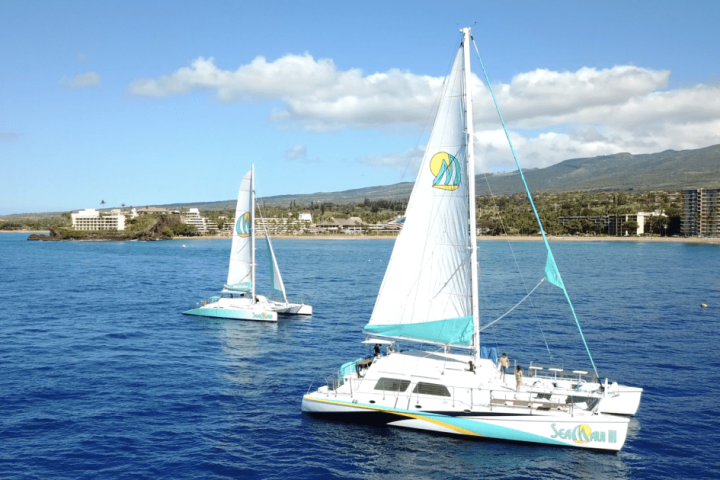 two catamarans in maui