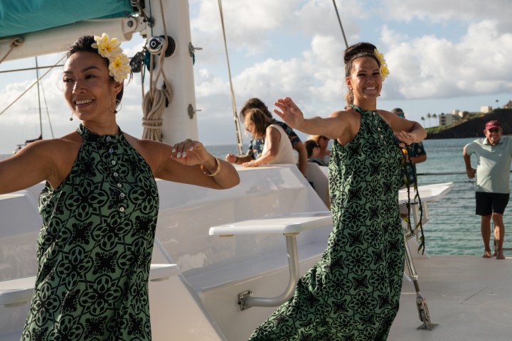 a man and a woman taking a selfie